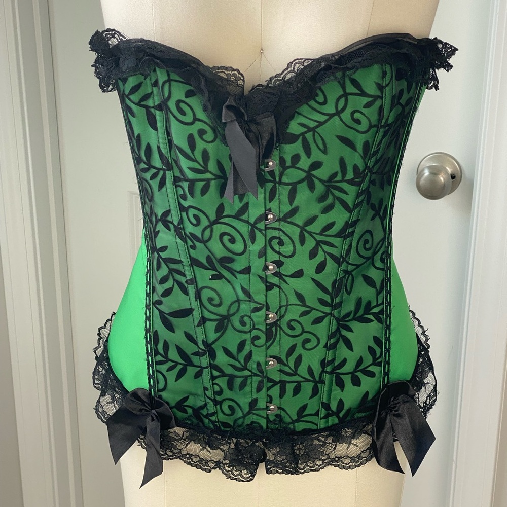 Green & Black Corset